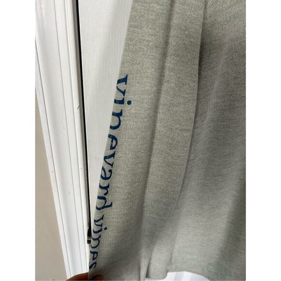 Vineyard Vines Long Sleeve Logo Fleece Mock Turtle Neck W Thumbholes size L - Picture 3 of 6